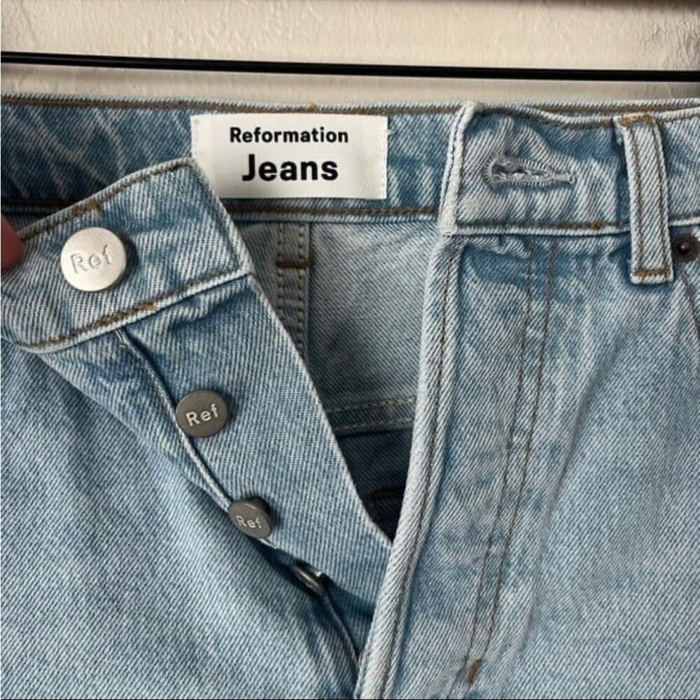 Reformation high waist jean shorts 25 - Picture 9 of 9